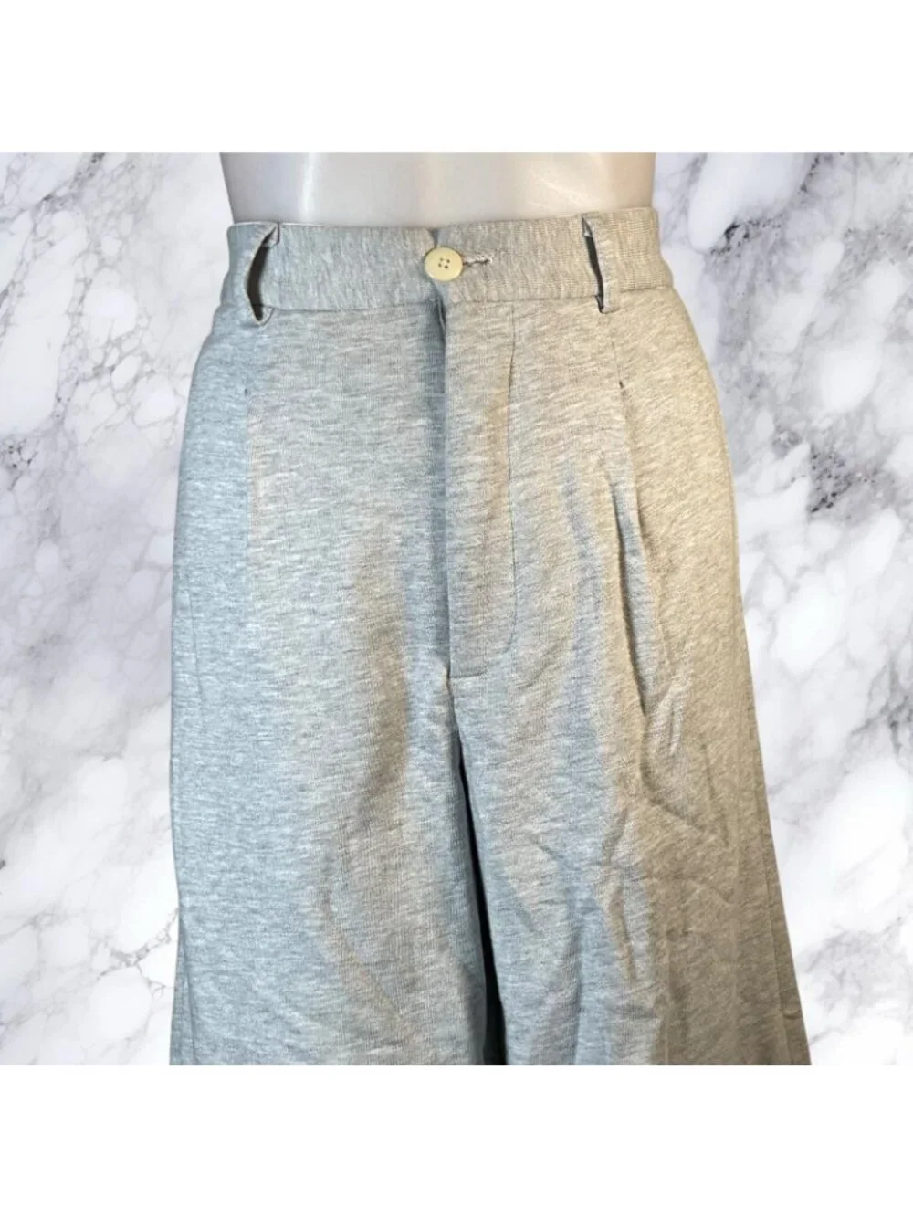 Helsa Organic Blend Enzyme Trousers in Heather Grey - Picture 10 of 11